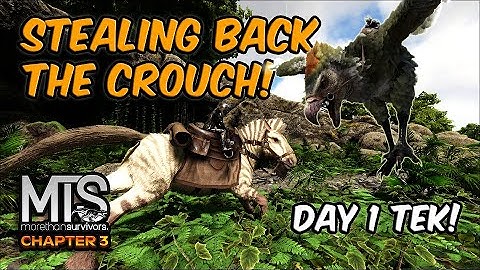 STEALING BACK CROUCH CAVE! | ARK MTS DAY 1 TEK