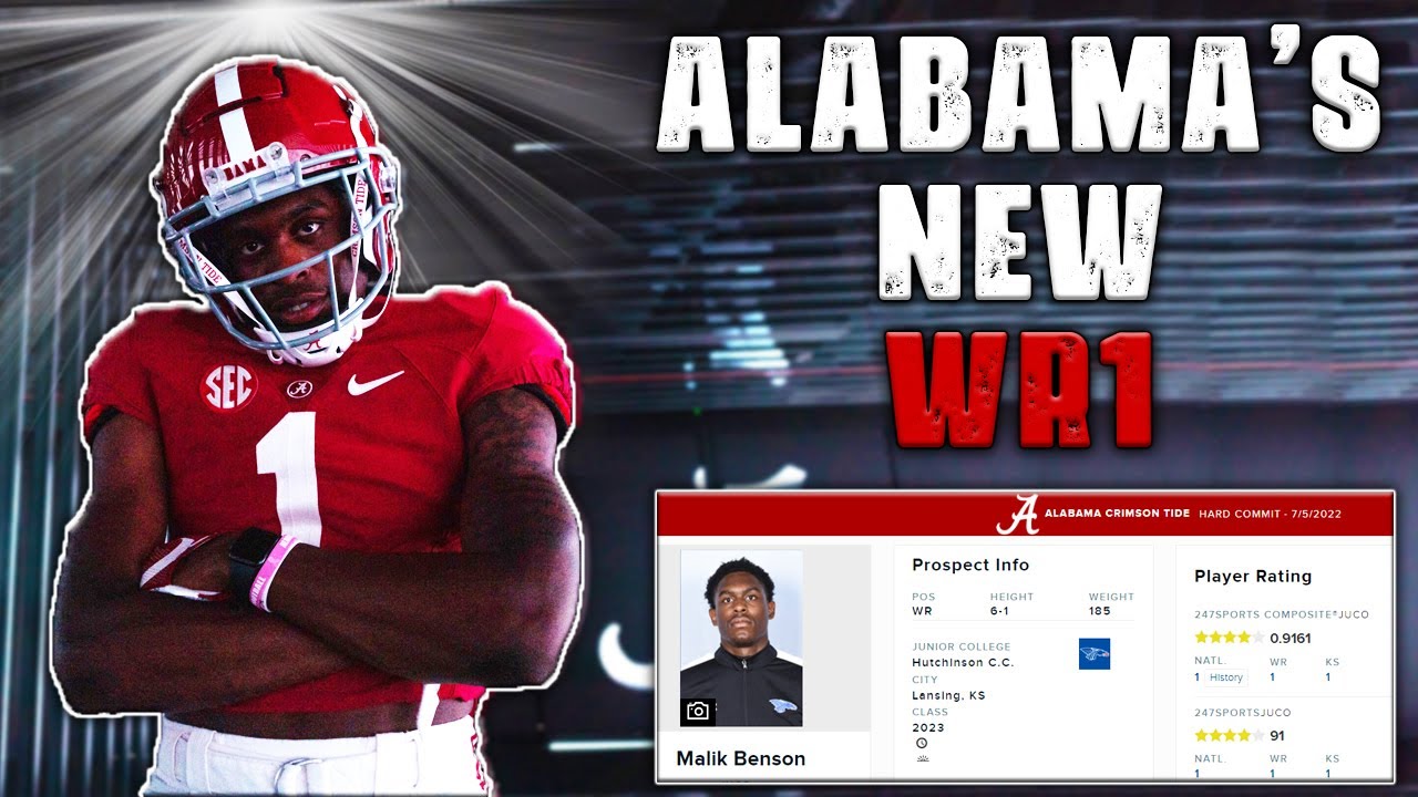 Meet Alabama Crimson Tide's NEW WR1 l #1 JUCO Recruit Malik Benson