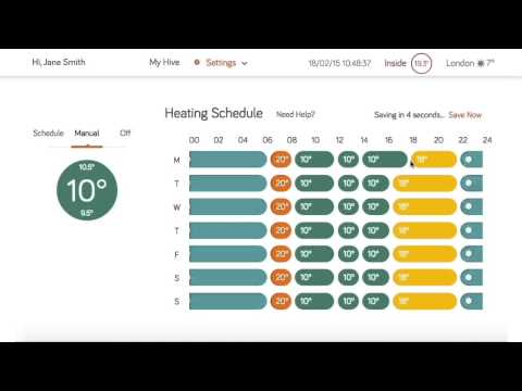 Hive - How to use your online dashboard for heating