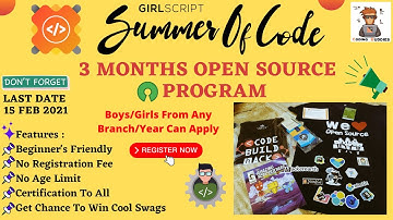 GirlScript Summer Of Code GSSOC