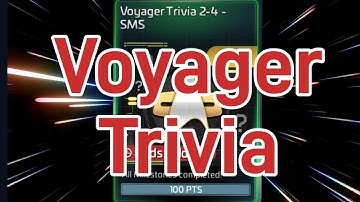 Voyager Trivia answers