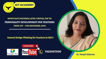 Design Thinking for Teachers in HEI