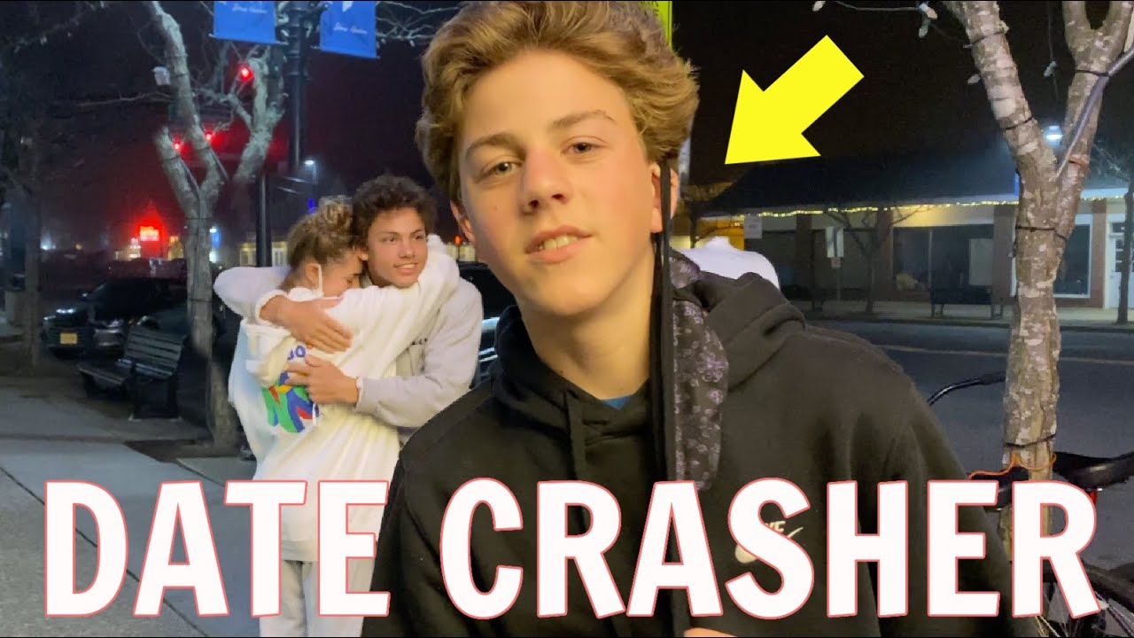 Katie's FIRST DATE at the Movies and Her Little Brother CRASHES It