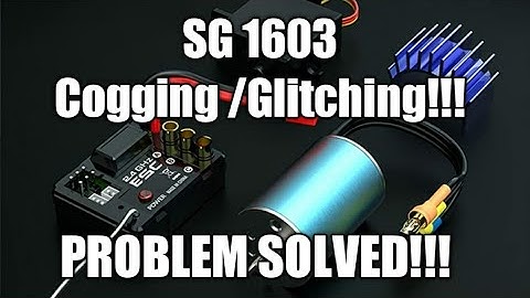 UDI 1/16 Brushless PRO version NO MORE COGGING? GLITCHING!!! HOW TO FIX COGGING STOCK ESC. SG 1603