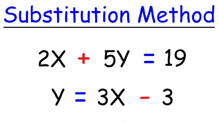 Substitution Method For Solving Systems of Linear Equations, 2 and 3 Variables, Algebra 2