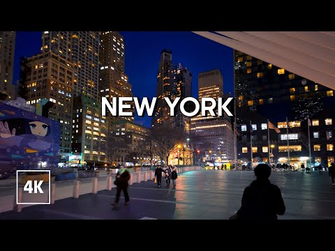 New York, Hoa Kỳ | Đi Bộ Thành Phố Ban Đêm 4K | 6 thg 2, 2025