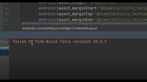 Failed to find Build Tools revision 30.0.2 fixed 2022
