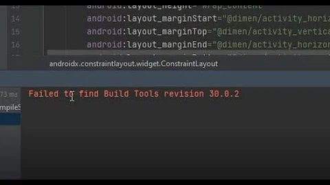 Failed to find Build Tools revision 30.0.2 fixed 2022