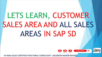 customer sales area and all sales area IN SAP SD