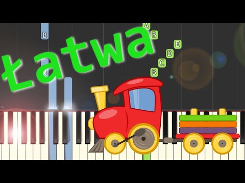 🎹 Jedzie pociąg z daleka - Piano Tutorial (łatwa wersja) 🎵 NUTY W OPISIE 🎼