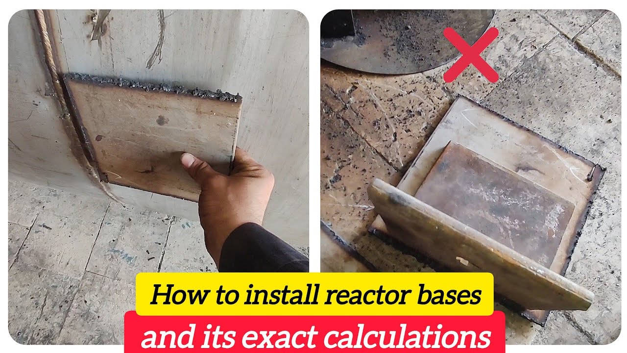 How to install reactor bases and its exact calculations - YouTube