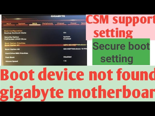 No Bootable Device is Detected| Gigabyte H770m motherboard|How to Solve No  Bootable Device - YouTube