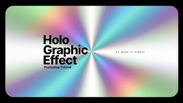 Quick Photoshop Tutorial: Easy Holographic Background Effect