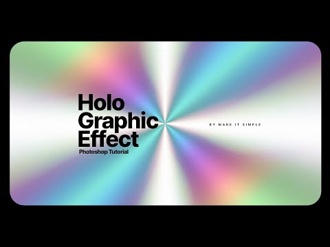Quick Photoshop Tutorial: Easy Holographic Background Effect
