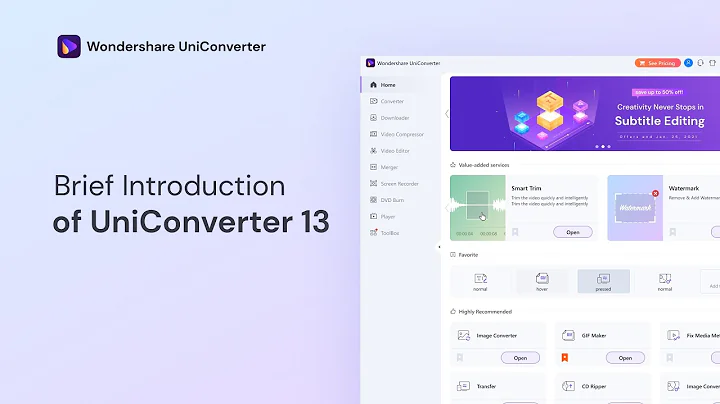 The Brief Introduction of Wondershare UniConverter Windows Version