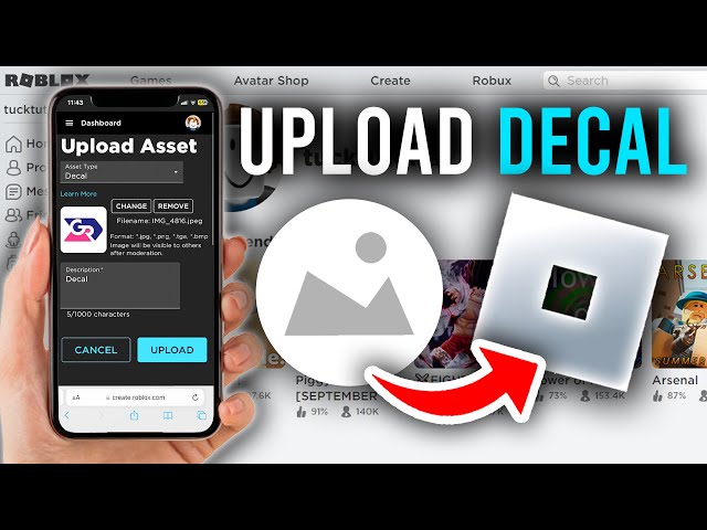 Roblox Studio How to Upload an Original Image, Add Your Own Decals to Your  Roblox Studio Game 