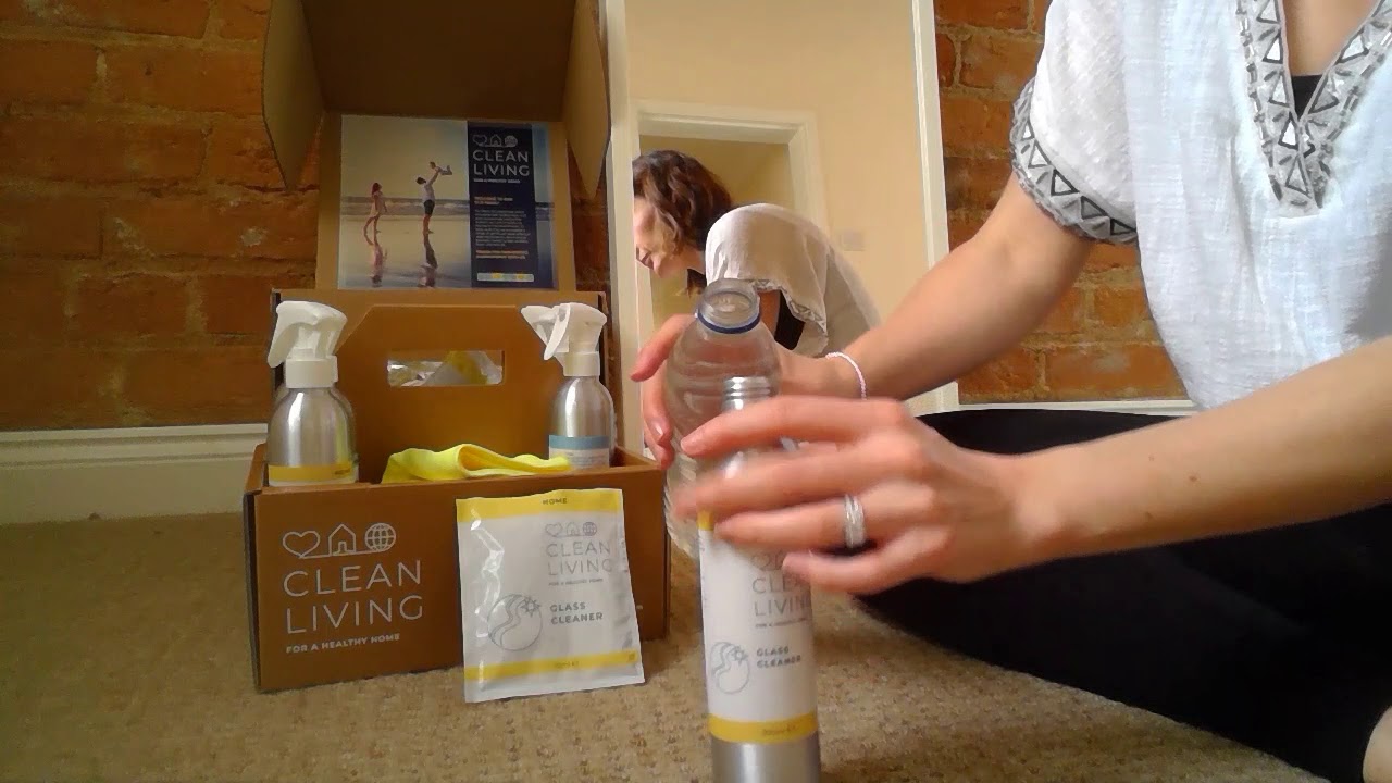 Clean Living Glass Cleaner in Action!