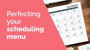 Perfecting Your vCita Online Scheduling Service Menu