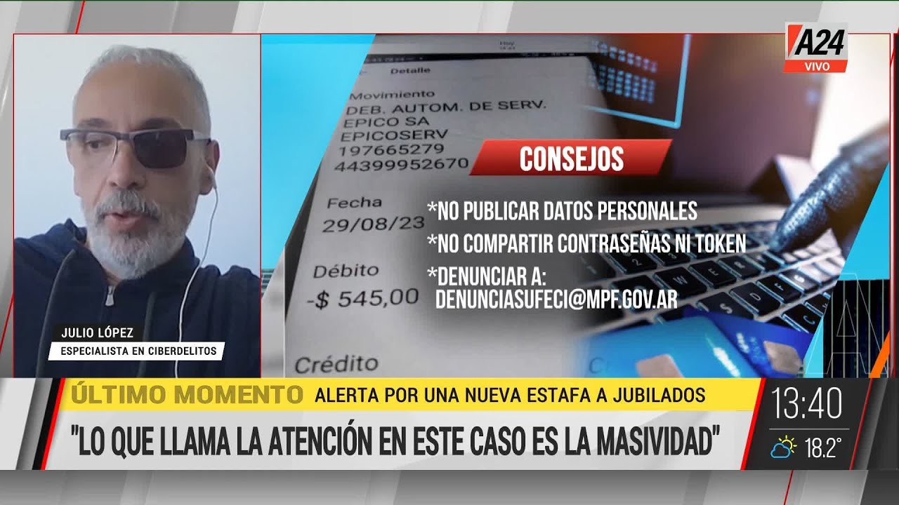 🔴 Denuncian nueva modalidad de ESTAFAS a JUBILADOS con DÉBITOS NO ...