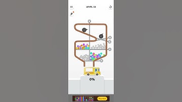Pull the pin to let all the balls fall into the bottom container #games #gameplay