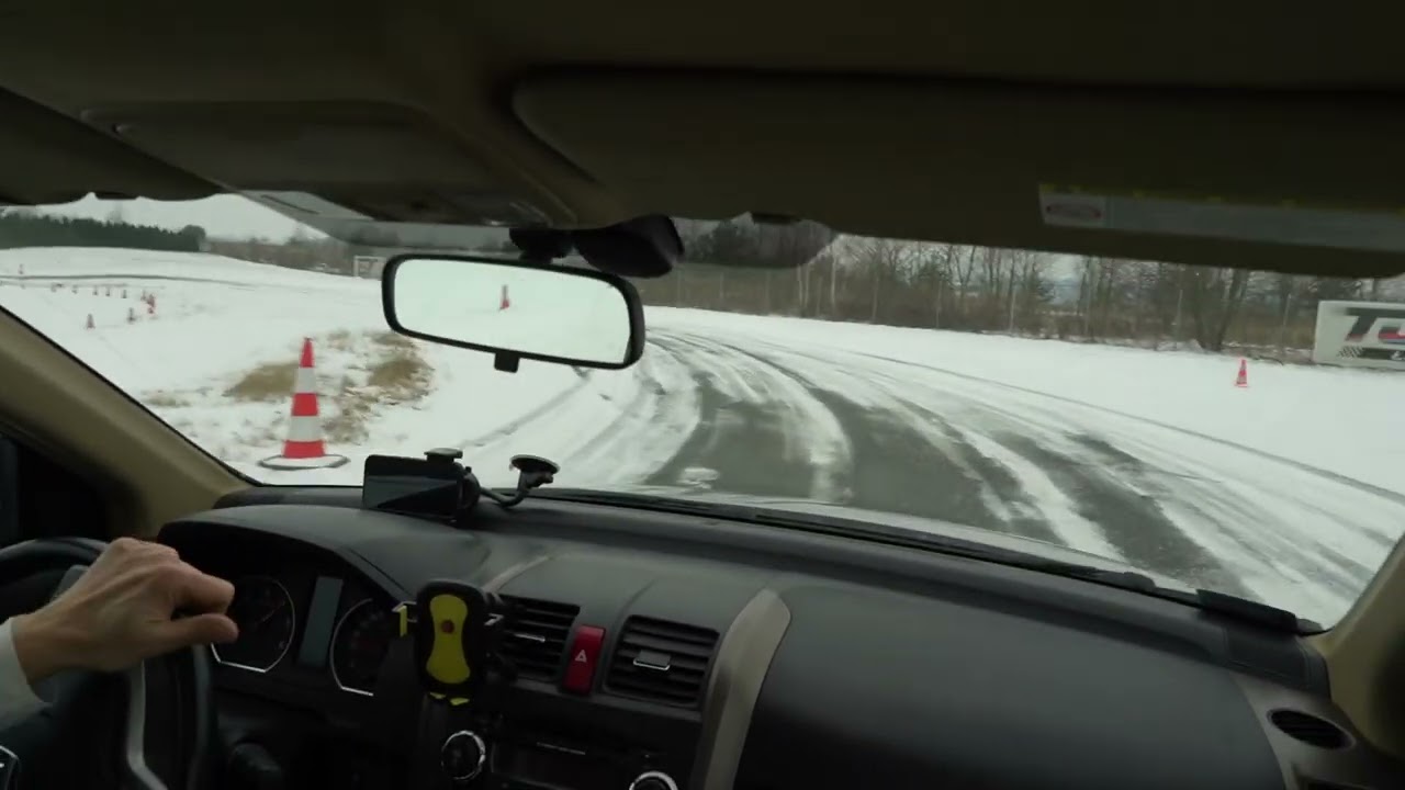 TrackDay na śniegu - 2026.02.18 - TorŁódź Honda - z kabiny
