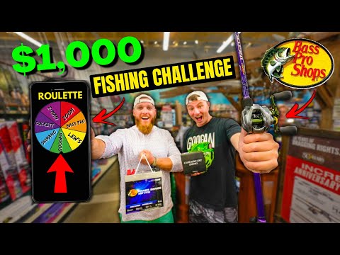 $1,000 1v1 ROULETTE WHEEL Chooses ROD, REEL, u0026 LURES Fishing Challenge (Winner Takes ALL!!)
