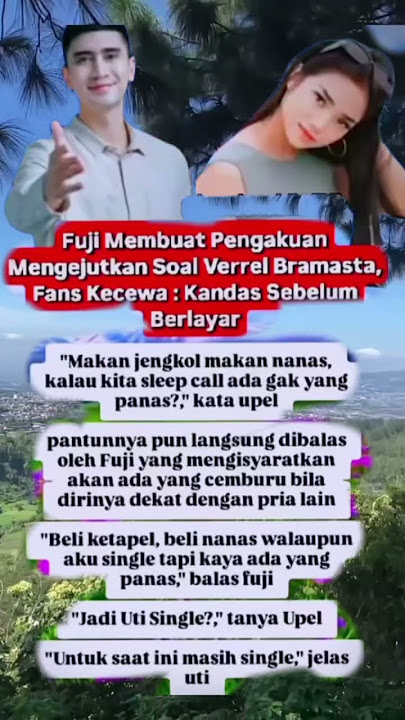 Fuji membuat pengakuan mengejutkan tentang Verrel Bramasta #artist #shots