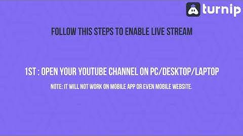 How to fix YouTube live verification error | Turnip app tutorial