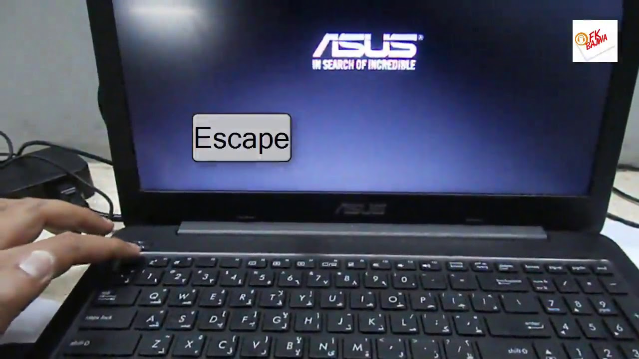 How ! ASUS Laptop BOOT Menu Bios Settings ! Secure BOOT ! Boot from USB !  DVD Room ,