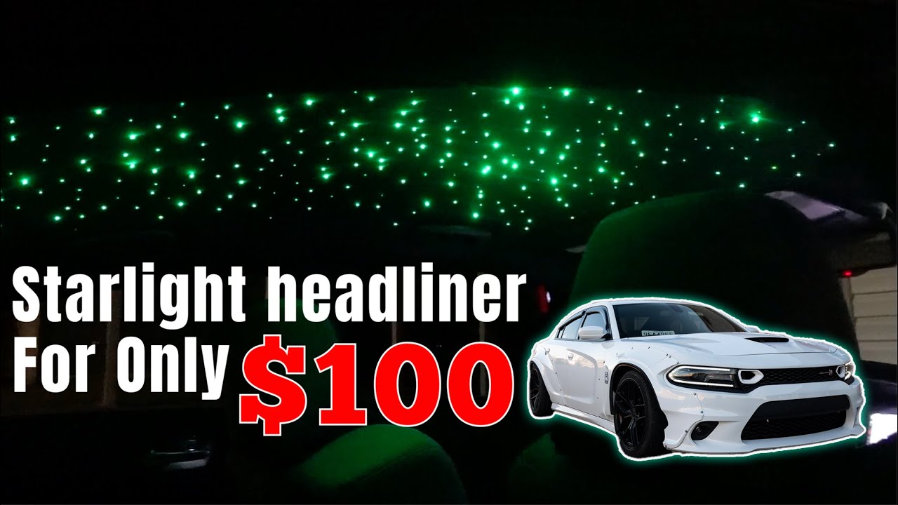 Installing Starlight Headliner on a Dodge Charger (Rolls Royce
