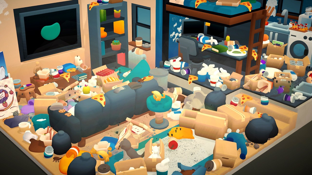 ゴミ屋敷だらけの町の全ての家を大掃除するゲーム｜お掃除日和