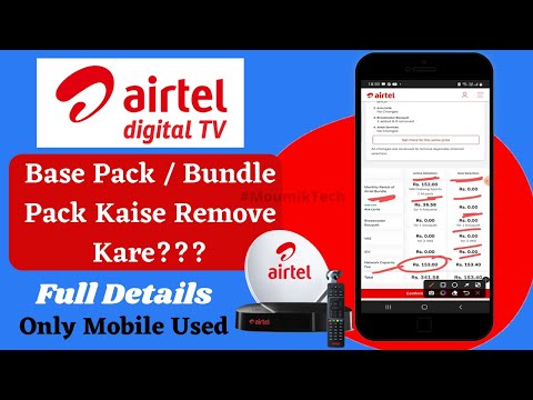 Airtel DTH 152 Base Pack Remove | Hindi | Airtel DTH Channel Reset | Bundle Pack Delete | 2022