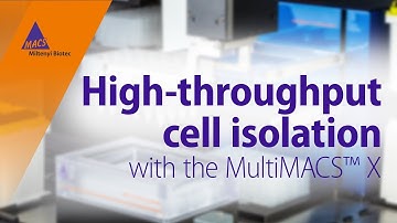 Automation meets cell separation: High-throughput cell isolation with the MultiMACS™ X