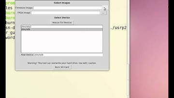 GNURADIO : Burning Firmware and FPGA image files to SD card of USRP2