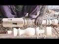 Amazing beautiful wood designs  wood lathe machine  wood turning process