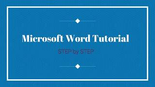 HOW TO CREATE SAVE AND OPEN DOCUMENTS IN MS WORD
