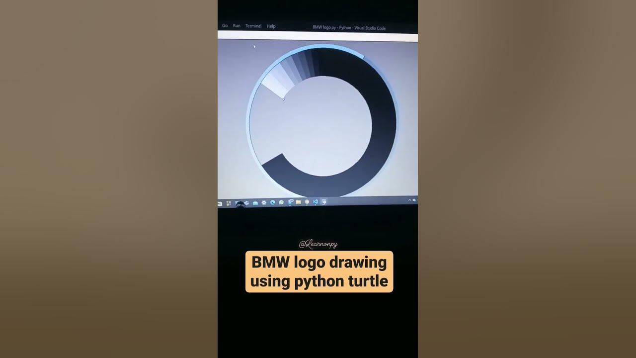 BMW Logo Drawing Using Python Turtle | Python Turtle Graphics | Python ...