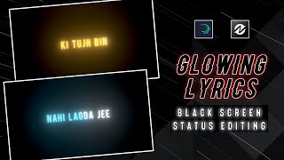 Glowing Text Effect Node Video  |  Black Screen Whatsapp Status Editing | Creative Raj screenshot 2