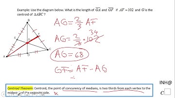 INH: Triangles: Medians #1