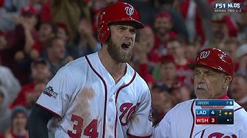 LAD@WSH Gm5: Harper lines a single to left-center