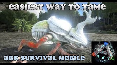 ARK MOBILE | how to tame DUNG BEETLE