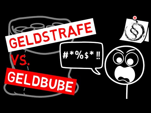 Video: Unterschied Zwischen Geldstrafe Und Strafe