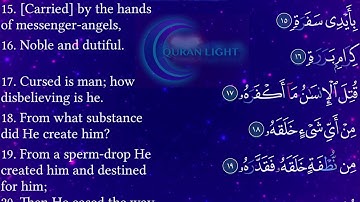 Surah Abasa سورة عبس‎ بصوت فتحي الكردى
