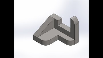 SolidWorks 3D model using rib command