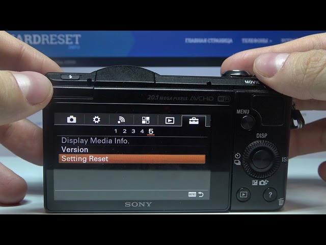 Sony Alpha A5000 - How to Hard Reset? - YouTube