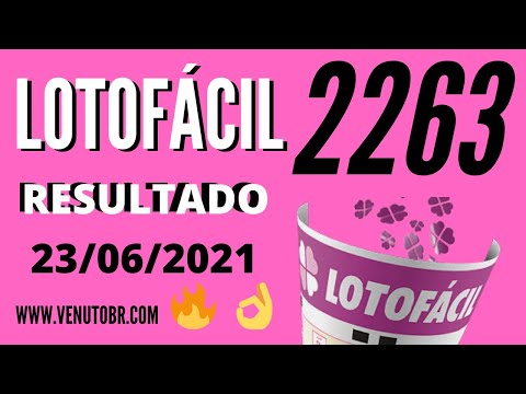 🍀 Resultado Lotofácil 2263