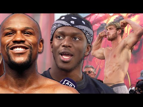 KSI Shades Logan Paul vs Floyd Mayweather Boxing Match