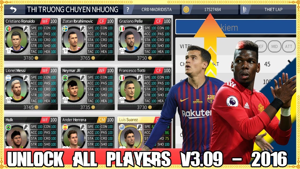 dls 2016  New  DLS 16 - DREAM LEAGUE SOCCER 2016 VIỆT HÓA \u0026 HƯỚNG DẪN UNLOCK ALL PLAYER.