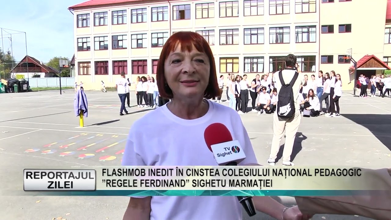 REPORTAJUL ZILEI 18 10 2022  FLASHMOB INEDIT ÎN CINSTEA COLEGIULUI NAȚIONAL PEDAGOGIC REGELE FERDINA