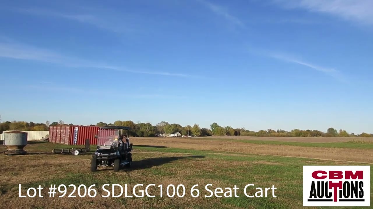 Lot 9206 2025 SDLANCH SDLGC100 Electric Golf Cart, 6 Seater, 5,000 Watt AC Motor